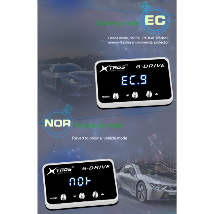 TROS TS-6Drive Potent Booster Electronic Throttle Controller, For Nissan NV350 2007+, For Hyundai Grand Starex 2012+, For Dodge Durango 2006-2019