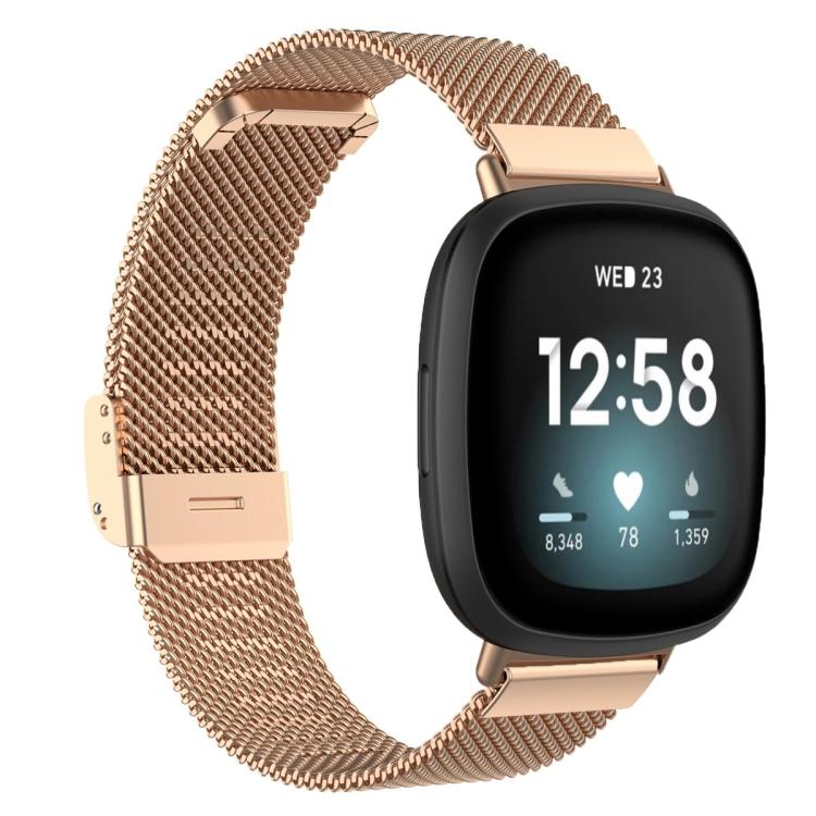 xDfind Milanese Metal Buckle Watch Band, For Fitbit Charge 6 / 5, For Fitbit Inspire 3, For Fitbit Versa 4 / 3 / Sense2 / 1, For Fitbit Charge 4 / 3