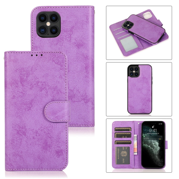 KLT888-2 Retro 2 in 1 Detachable Magnetic Horizontal Flip TPU + PU Leather Case with Holder & Card Slots & Photo Frame & Wallet, For iPhone XR, For iPhone XS Max, For iPhone 12 mini, For iPhone 12 / 12 Pro
