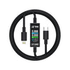 18 Kinds AV-Line Pro 1.2m Intelligent Detection Charging Data Cable, Type-C to  8 Pin, Type-C to Type-C