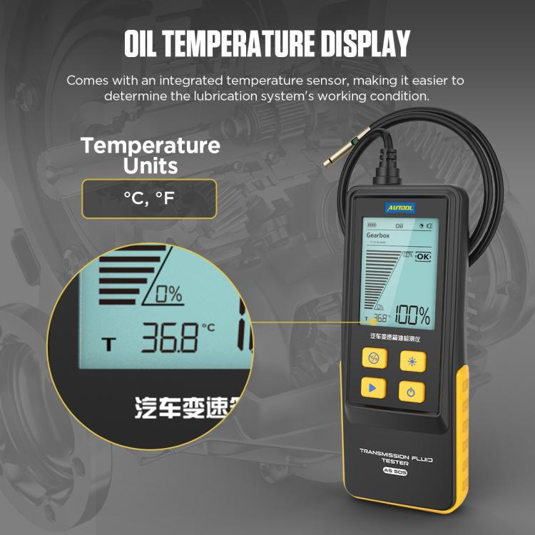 AUTOOL AS505 Car Gearbox Oil Test Detector Transmission Fluid Quality Diagnostic Tool, AS505