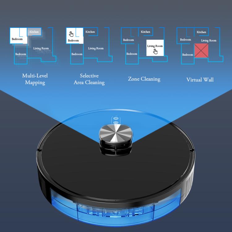 V8 Intelligent Automatic Recharging Sweeping Mopping Suction Robot, V8