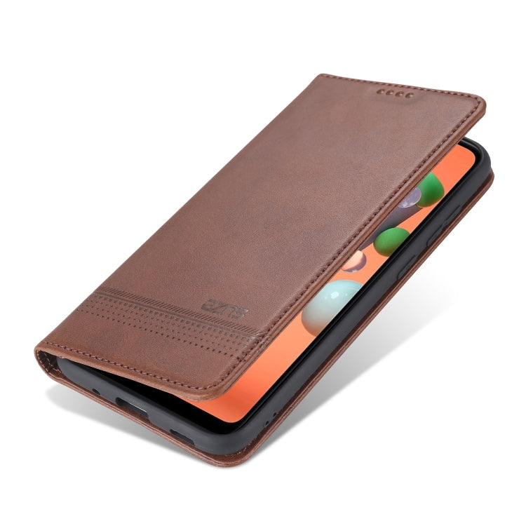 AZNS Magnetic Calf Texture Horizontal Flip Leather Case with Card Slots & Holder & Wallet, For Samsung Galaxy A11, For Samsung Galaxy A21s, For Samsung Galaxy A31, For Samsung Galaxy A41