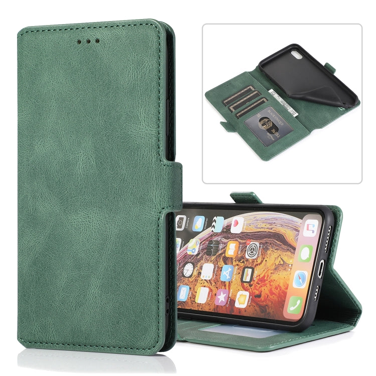 Retro Magnetic Closing Clasp Horizontal Flip Leather Case with Holder & Card Slots & Photo Frame & Wallet, For iPhone XR, For iPhone XS Max