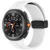 xDfind Fold Black Buckle Magnetic Silicone Watch Band, For Samsung Galaxy Watch8 / Watch8 Classic