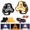 2pcs/Pack Car 80W High-power Matrix Triangle Cannon Work Light with Cable Set, Triangle