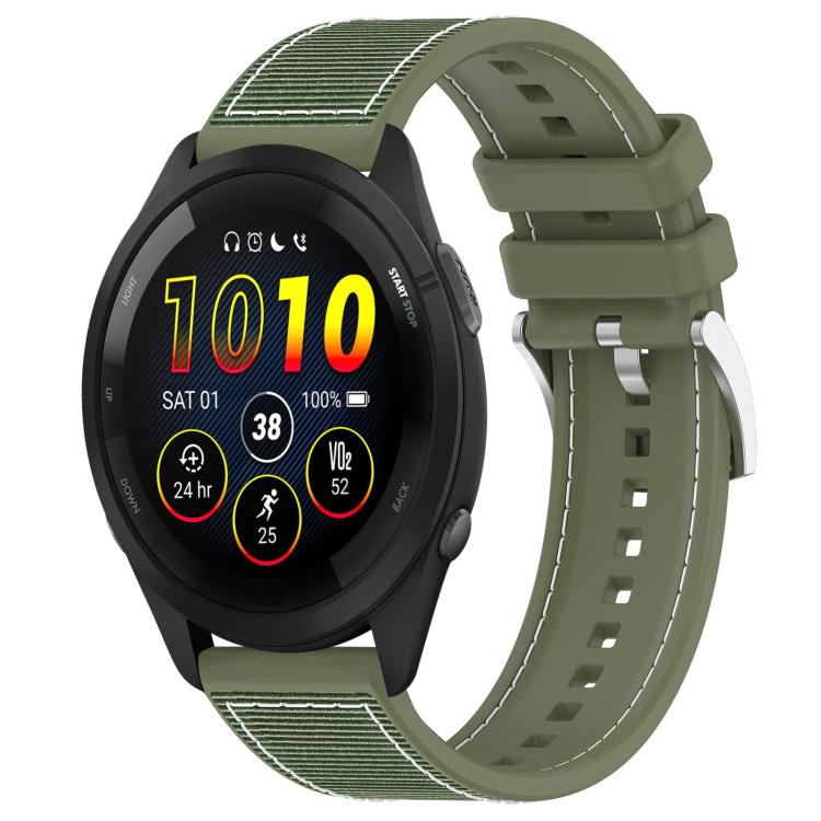 xDfind Hybrid Nylon Braid Silicone Watch Band, 22mm For Garmin Forerunner 570 47mm/935/945, 20mm For Garmin Forerunner 570 42mm/245/645, 20mm For Garmin?Vivomove?Sport/Vivoactive5/3, 22mm For Garmin Venu 3 / Vivoactive 4