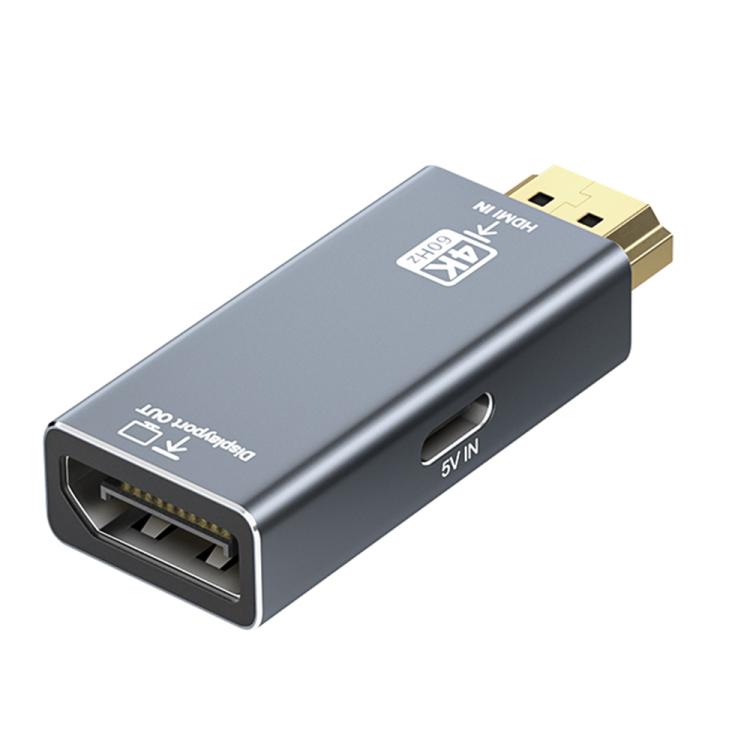4K 60Hz HDMI Male to DP Female HD Adapter, 60Hz HDMI Male to DP Female