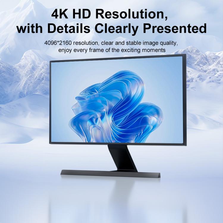 4K 60Hz HDMI Male to DP Female HD Adapter, 60Hz HDMI Male to DP Female