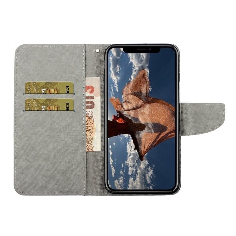 Coloured Drawing Pattern Horizontal Flip PU Leather Case with Holder & Card Slots & Wallet & Lanyard, For iPhone 11 Pro Max