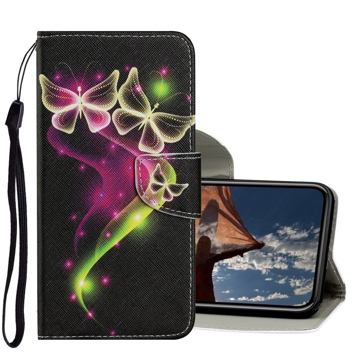 Coloured Drawing Pattern Horizontal Flip PU Leather Case with Holder & Card Slots & Wallet & Lanyard, For iPhone X / XS