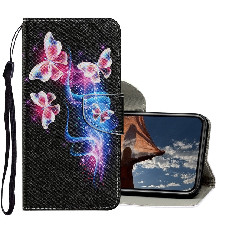 Coloured Drawing Pattern Horizontal Flip PU Leather Case with Holder & Card Slots & Wallet & Lanyard, For iPhone XR