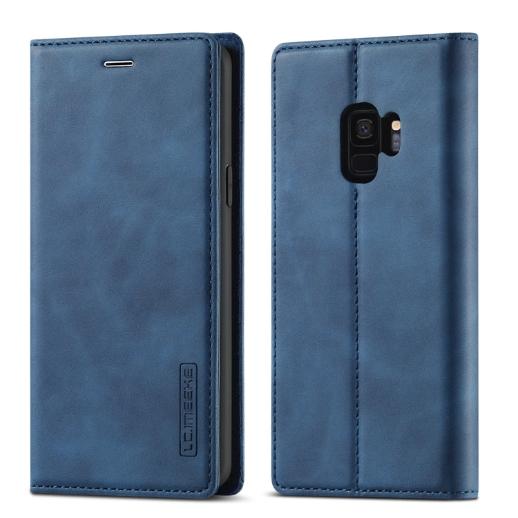LC.IMEEKE Strong Magnetism Ultra-thin Horizontal Flip Shockproof Matte TPU + PU Leather Case with Holder & Card Slots & Wallet, For Samsung Galaxy S8, For Samsung Galaxy S8+, For Samsung Galaxy S9, For Samsung Galaxy S9+