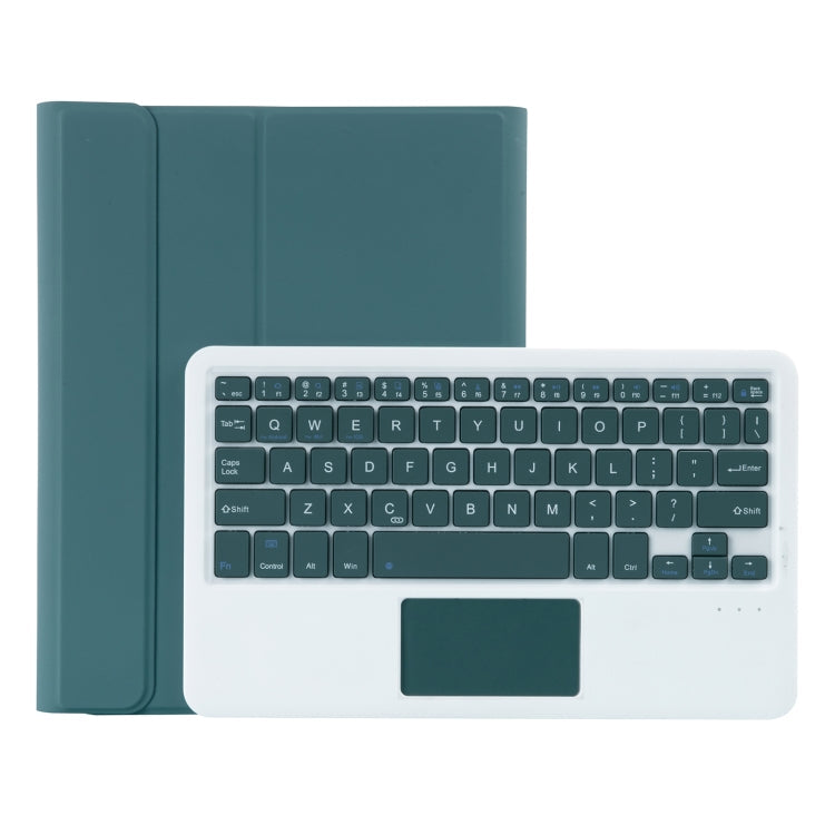 T098B-A Pressed Skin Texture TPU Detachable Candy Colors Bluetooth Keyboard Protective Case for iPad Air 11 2024 / 2025 / Air 4 10.9 inch 2020, with Stand & Pen Slot & Touch, T098B-A