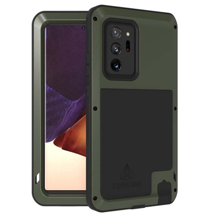 LOVE MEI Metal Shockproof Waterproof Dustproof Protective Case without Glass, For Samsung Galaxy Note 20, For Samsung Galaxy Note 20 Ultra