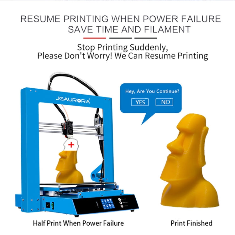 JGAURORA A1 Desktop High Precision Metal Plate Frame Three-Dimensional Physical 3D Printer