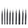 JIAFA JF-8118 9 in 1 Anti-static Precision Tweezers Set with Bag, JF-8118