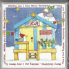 EMMA BALL XMAS CARDS CHRISTMAS BEACH HUT - PACK OF 6