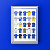 Everton Retro Shirts Football Print