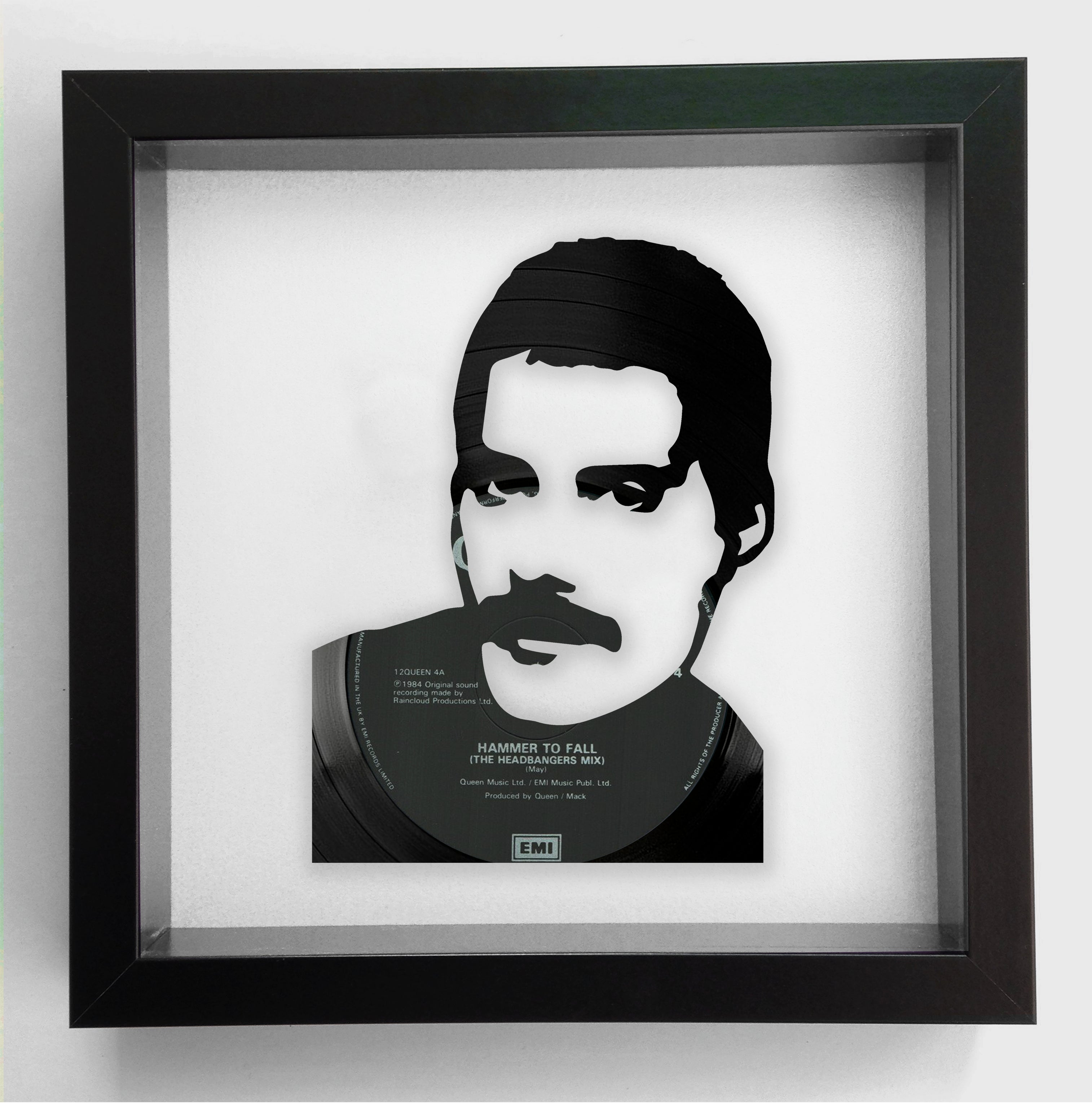 Freddie Mercury 'Radio Ga Ga' Queen Vinyl Record Art 1984