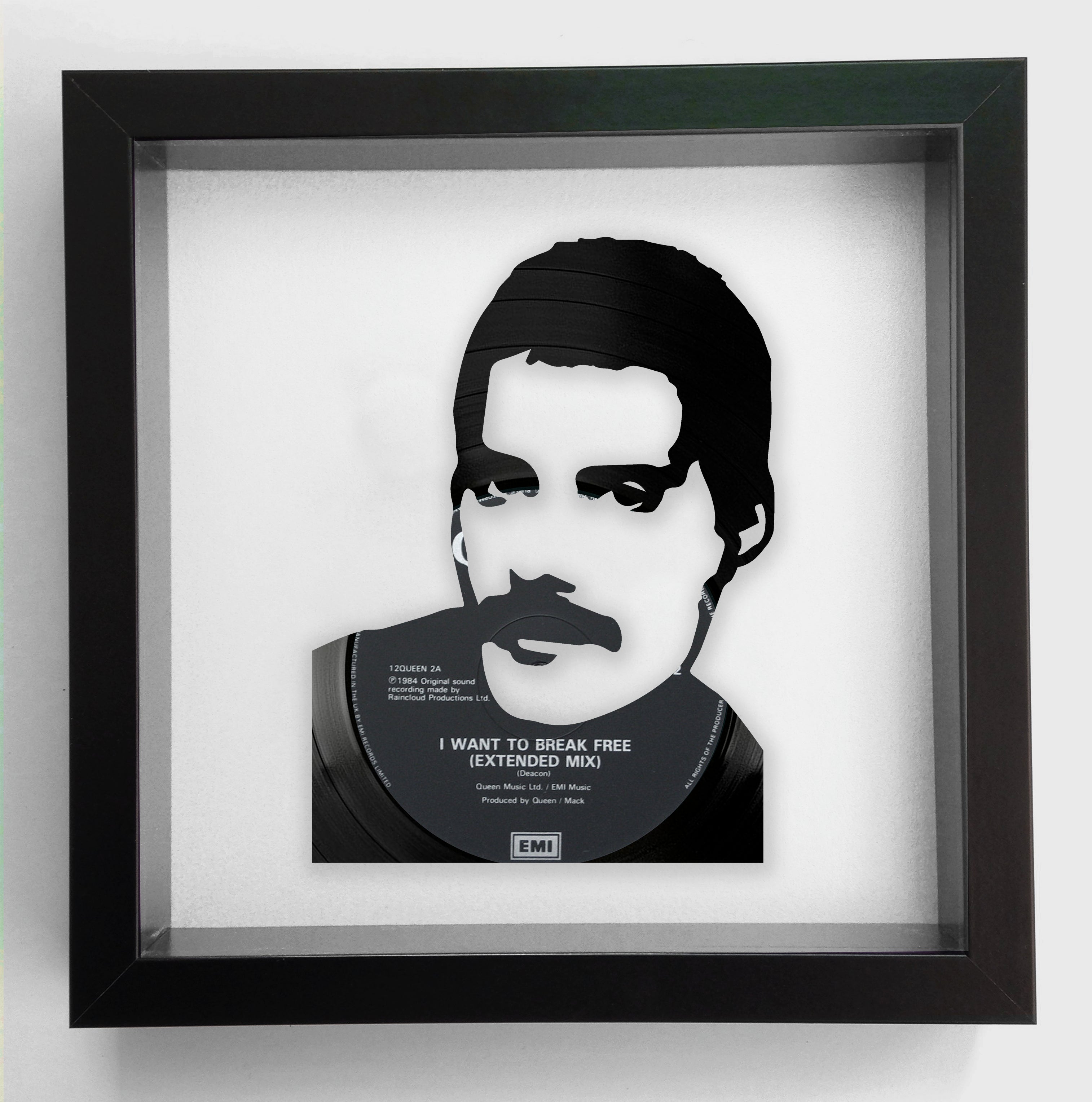 Freddie Mercury 'Radio Ga Ga' Queen Vinyl Record Art 1984