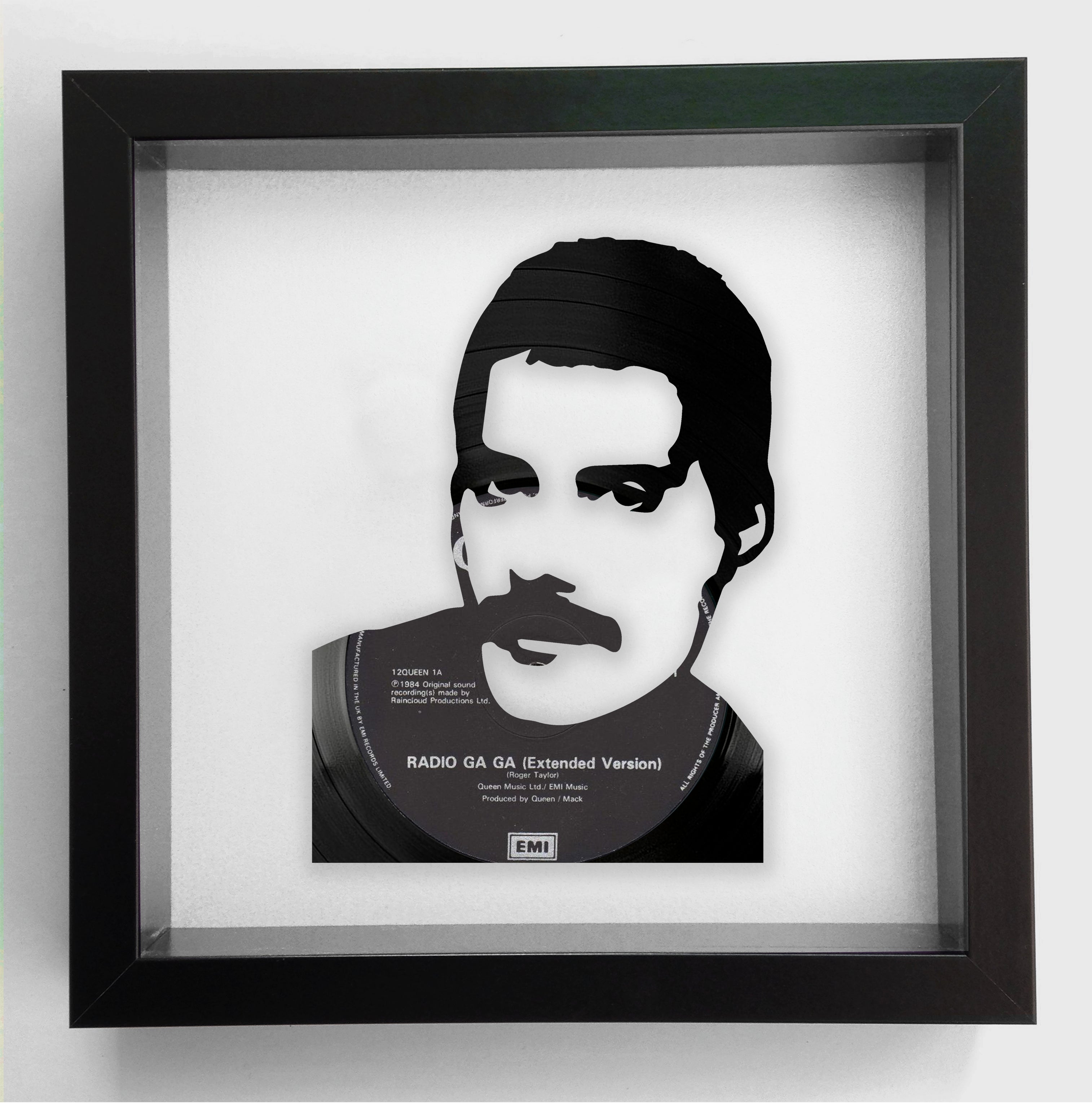 Freddie Mercury 'Radio Ga Ga' Queen Vinyl Record Art 1984