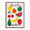 Fruit Market kids wall art print