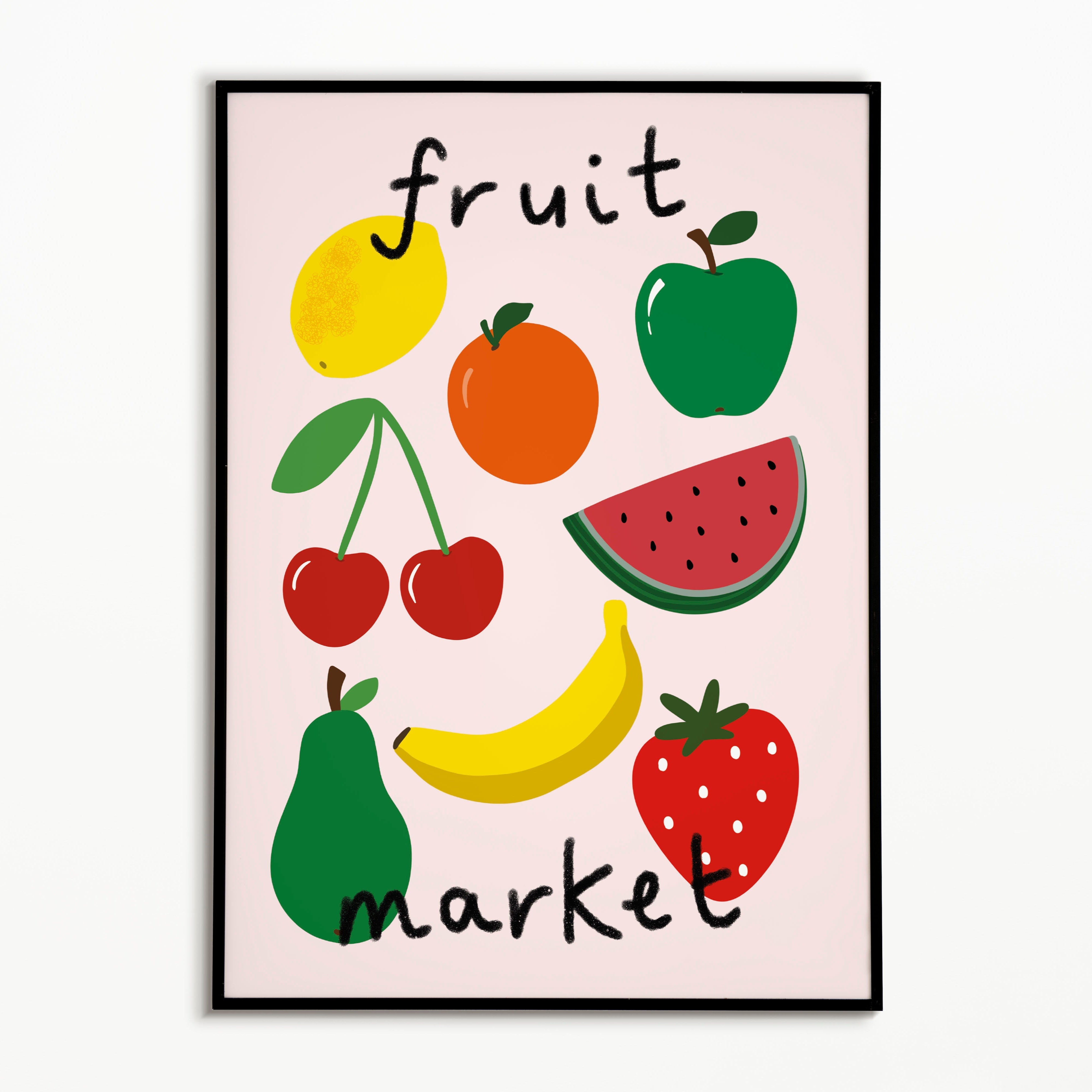 Fruit Market kids wall art print