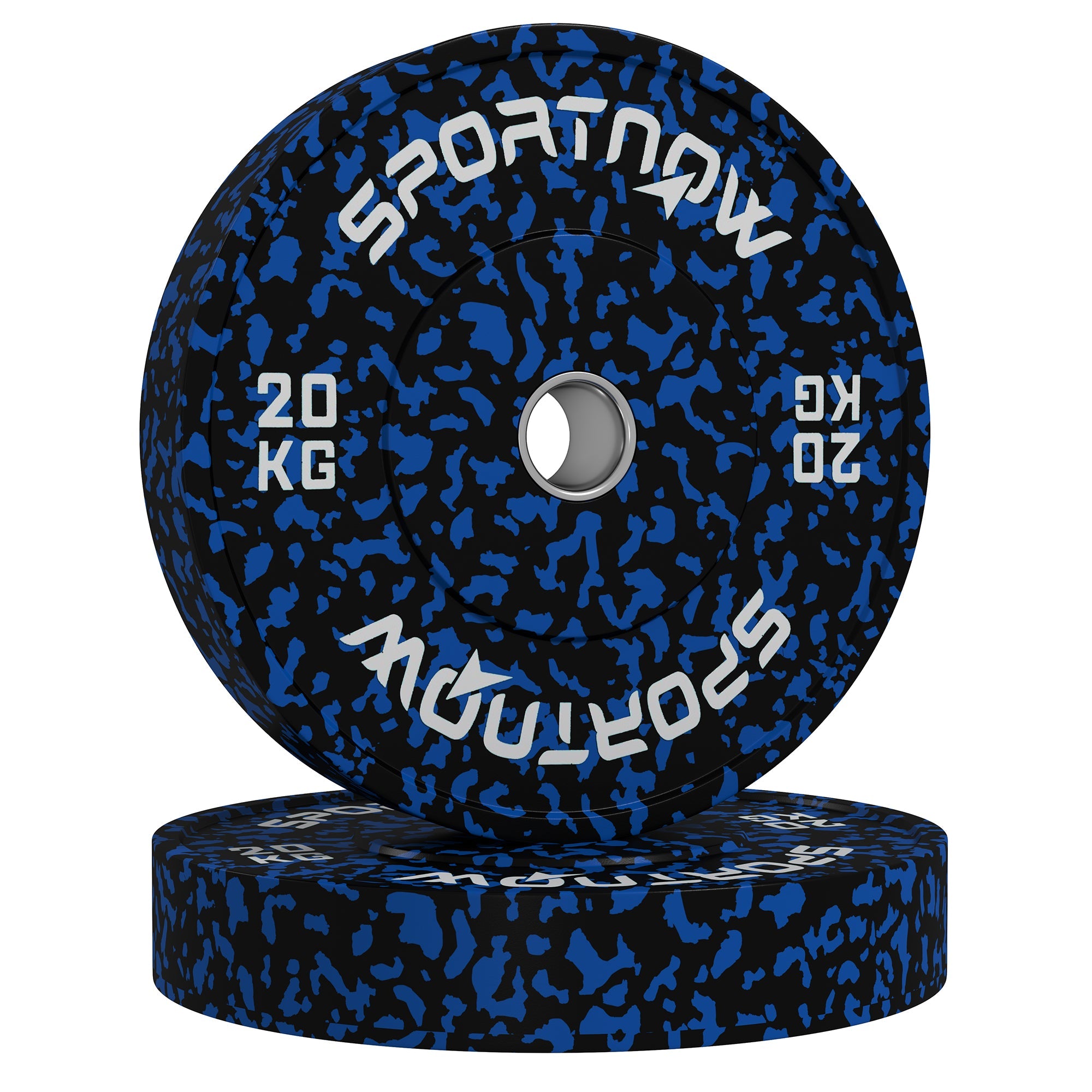 SPORTNOW Olympic Weight Plates with 5cm Holes for Weight Lifting, 2 x 10kg