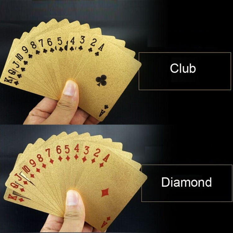 Creative Frosted Back Texture Plastic From Vegas to Macau Playing Cards Texas Poker with Wooden Gift Box, Golden Tattice Gift Box, Golden Dollar Wooden Gift Box