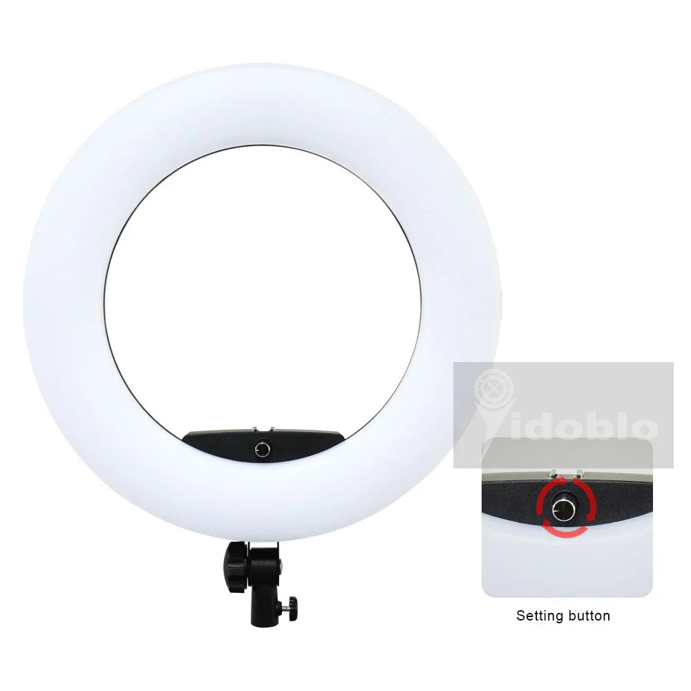 96W Yidoblo FE-480II Dimmable Bi-color Ring Light 480 LED Video Continue Lamp LCD Video lamp Lighting + 2m standing + handbag
