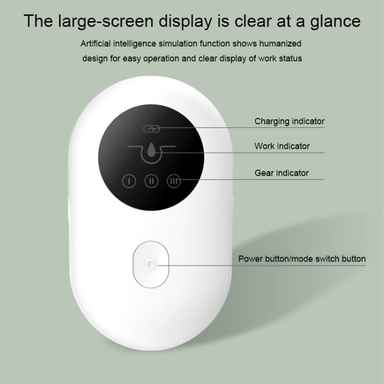 YJK065 Woodpecker Electric Cleaning Blackhead Meter Beauty Instrument (White)