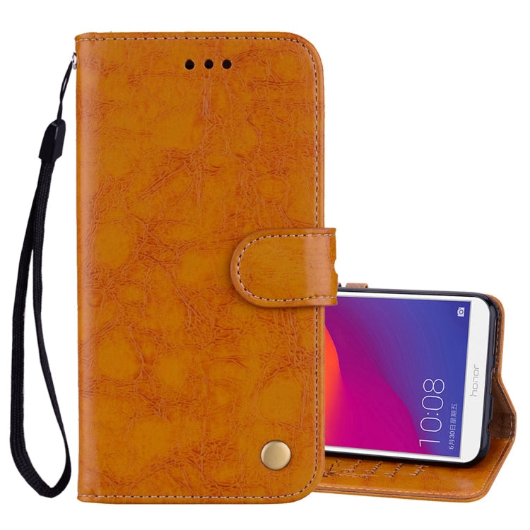 Business Style Oil Wax Texture Horizontal Flip Leather Case for Huawei Honor 7C / Enjoy 8 / Y7 (2018) / Y7 Prime (2018) / Nova 2 Lite, with Holder & Card Slots & Wallet, For Honor 7C / Y7 Prime (2018), For Huawei Honor 7C / Y7 Prime (2018)             ...