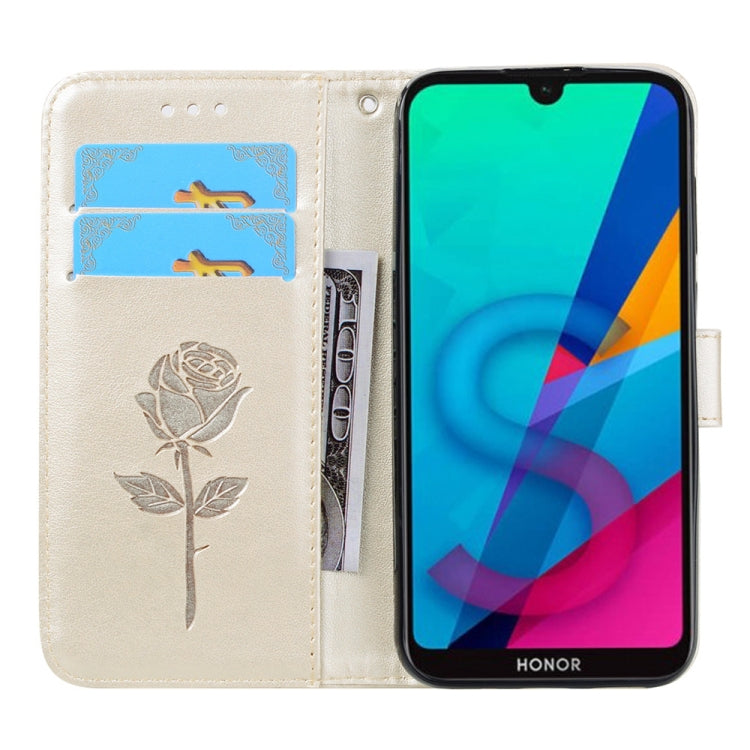 Rose Embossed Horizontal Flip PU Leather Case for Huawei Honor 8S / Y5 (2019), with Holder & Card Slots & Wallet, For Huawei Honor 8S / Y5 (2019)