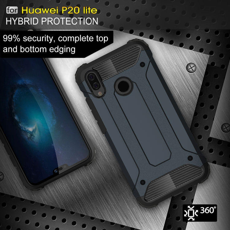 For Huawei  P20 Lite Full-body Rugged TPU + PC Combination Back Cover Case , For Huawei P20 Lite, Huawei P20 Lite