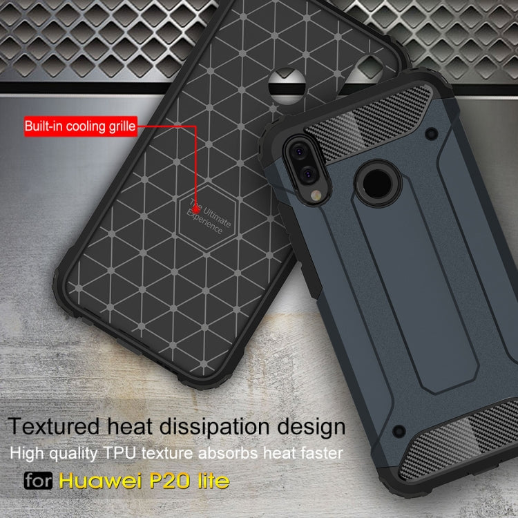For Huawei  P20 Lite Full-body Rugged TPU + PC Combination Back Cover Case , For Huawei P20 Lite, Huawei P20 Lite