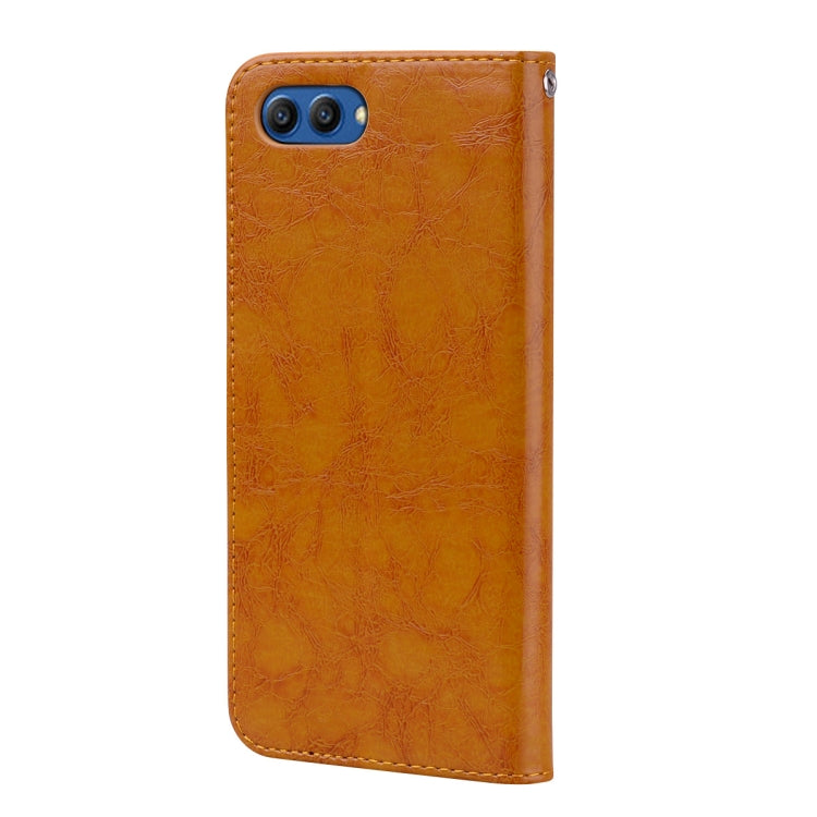 Business Style Oil Wax Texture Horizontal Flip Leather Case for Huawei Honor 10, with Holder & Card Slots & Wallet, For Huawei Honor 10