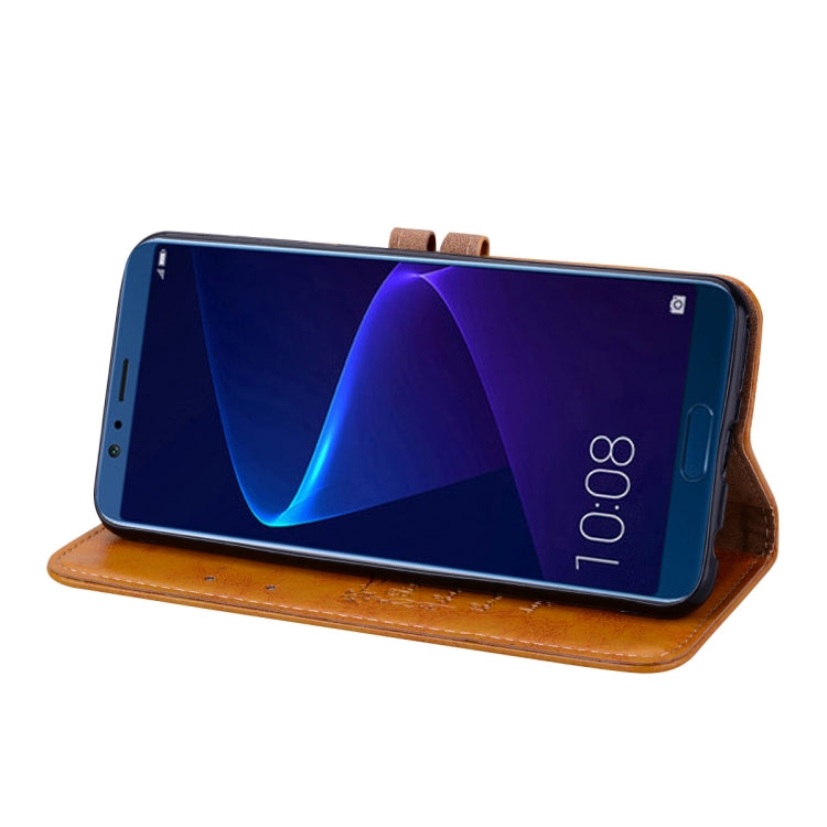 Business Style Oil Wax Texture Horizontal Flip Leather Case for Huawei Honor 10, with Holder & Card Slots & Wallet, For Huawei Honor 10