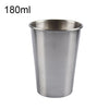 180ml Single Wall Electropolished Stainless Steel Brief Wine Cup(Silver), 180ml