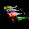 HENGJIA Plastic Artificial Fishing Lures Popper Bionic Fishing Bait with Hooks, Length: 6.5 cm, Random Color Delivery, Length: 6.5 cm