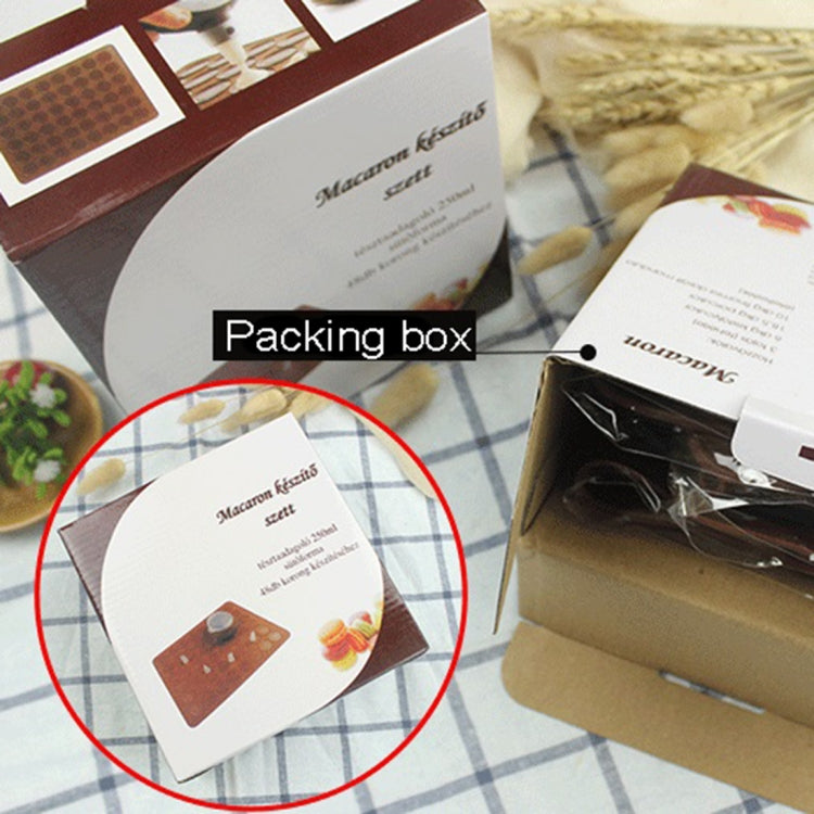 Kitchen Roast Large Size Silicone Pad + Framed Pot + Color Box Baking Macaron Mold Suit, Macaron Mold Suit