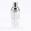 Stainless Steel Glass Cocktail Shaker Tools Milk Tea Cup with Scale, Capacity: 450ml, 450ml Cocktail Shaker