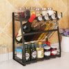 Creative Kitchen Three-layer Storage Shelf Spice Rack, 2
