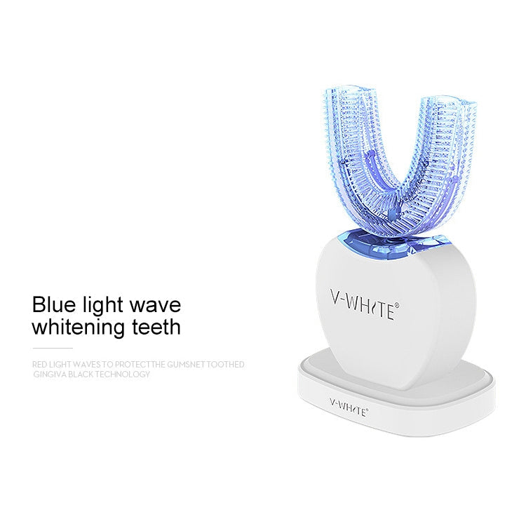 Vwhite 3 Cleaning Modes Silicone Electric Automatic Beauty Tooth Instrument(Black)