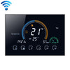 BHT-8000-GCLW Controlling Water/Gas Boiler Heating Energy-saving and Environmentally-friendly Smart Home Negative Display LCD Screen Round Room Thermostat with WiFi, with WiFi Black, with WiFi White