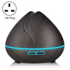 Peach Shape Wood Grain Remote Control Ultrasonic Humidifier Aromatherapy Machine Automatic Alcohol Sprayer with LED Lights, Capacity: 400mL, UK Plug (Dark Wood Color), Peach Shape Dark Wood Color, Peach Shape Light Wood Color, Diamond Dark Wood Color  ...