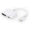 E-Gin-LTH-002 8 Pin Digital AV to HDMI Adapter + USB Charging Port for 1080P HD TV Display Screen Device, E-Gin-LTH-002