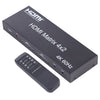 HDMI 4x2 Matrix Switcher / Splitter with Remote Controller, Support ARC / MHL / 4Kx2K / 3D, 4 Ports HDMI Input, 2 Ports HDMI Output, Support ARC / MHL / 4Kx2K / 3D