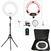96W Yidoblo FE-480II Dimmable Bi-color Ring Light 480 LED Video Continue Lamp LCD Video lamp Lighting + 2m standing + handbag