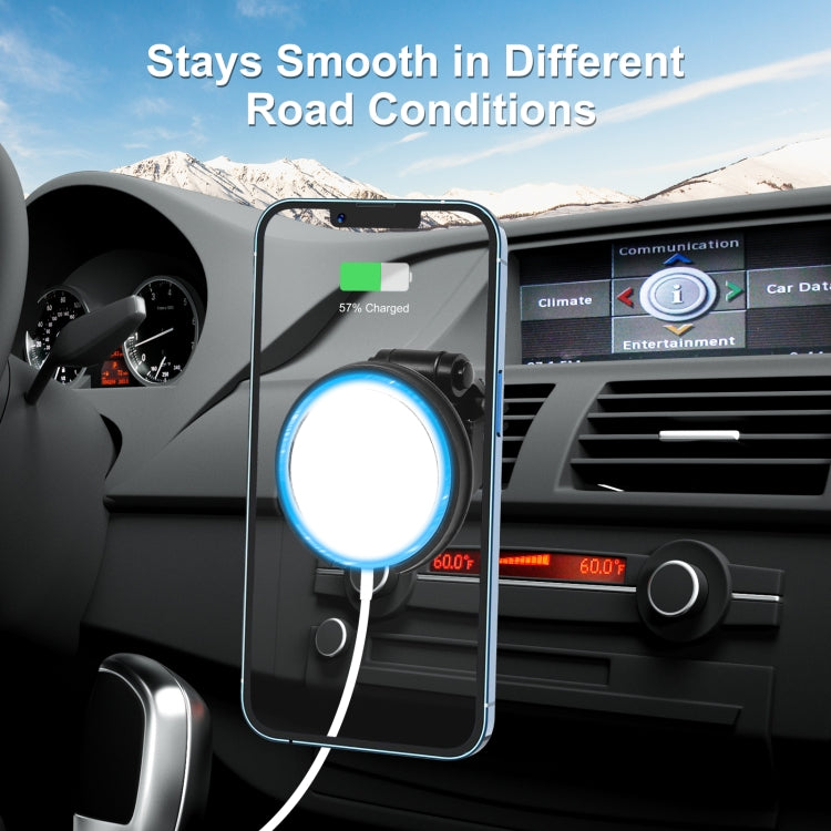 HAWEEL MagSafe Magnetic Wireless Charger with Car Air Outlet Holder Phone Bracket